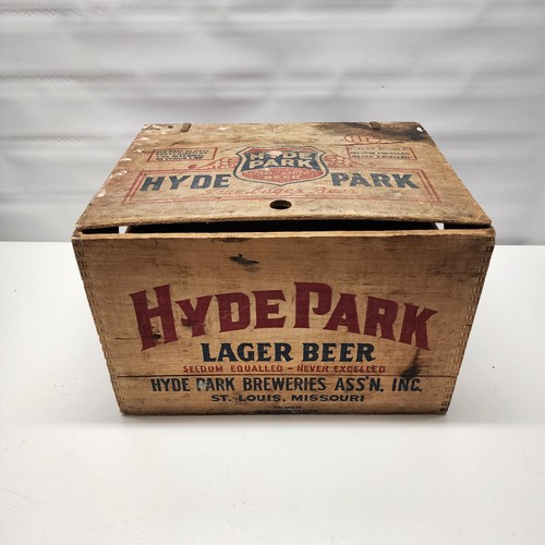 Hyde park lager beer wood - lager, box